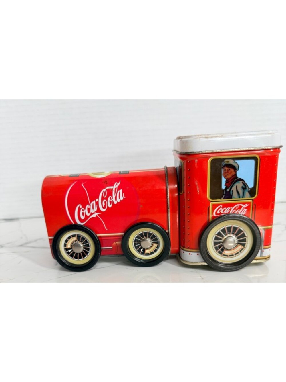 Vintage Advertising Tin Lot - Hershey’s Milk Truck & Coca-Cola Train - Picture 6 of 16